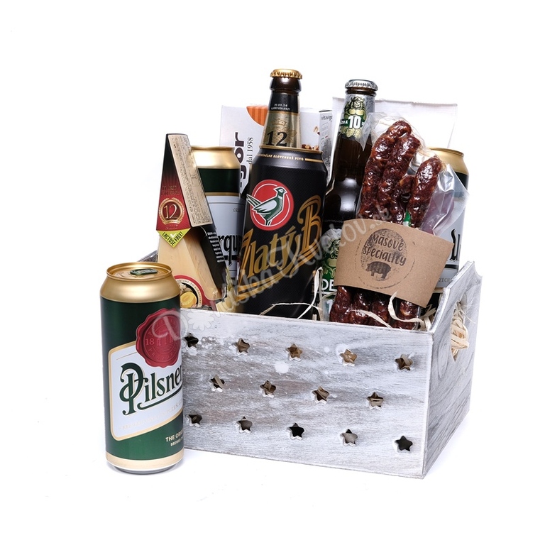 Donáška Kvetov - Darčekový kôš s pivom